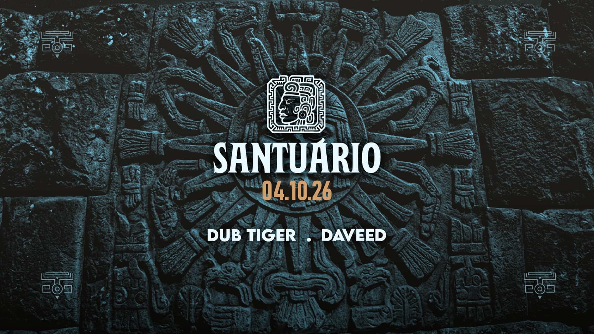 Flyer of Santuário Weekend with Dub Tiger · Daveed