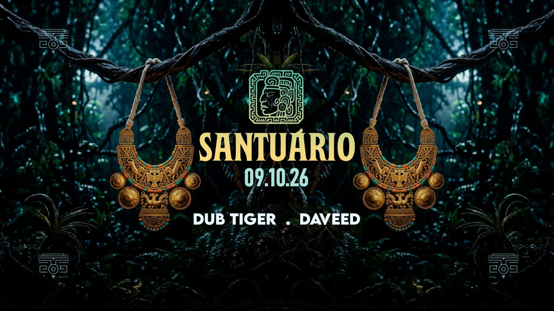 Flyer of Santuário Weekend with Dub Tiger · Daveed