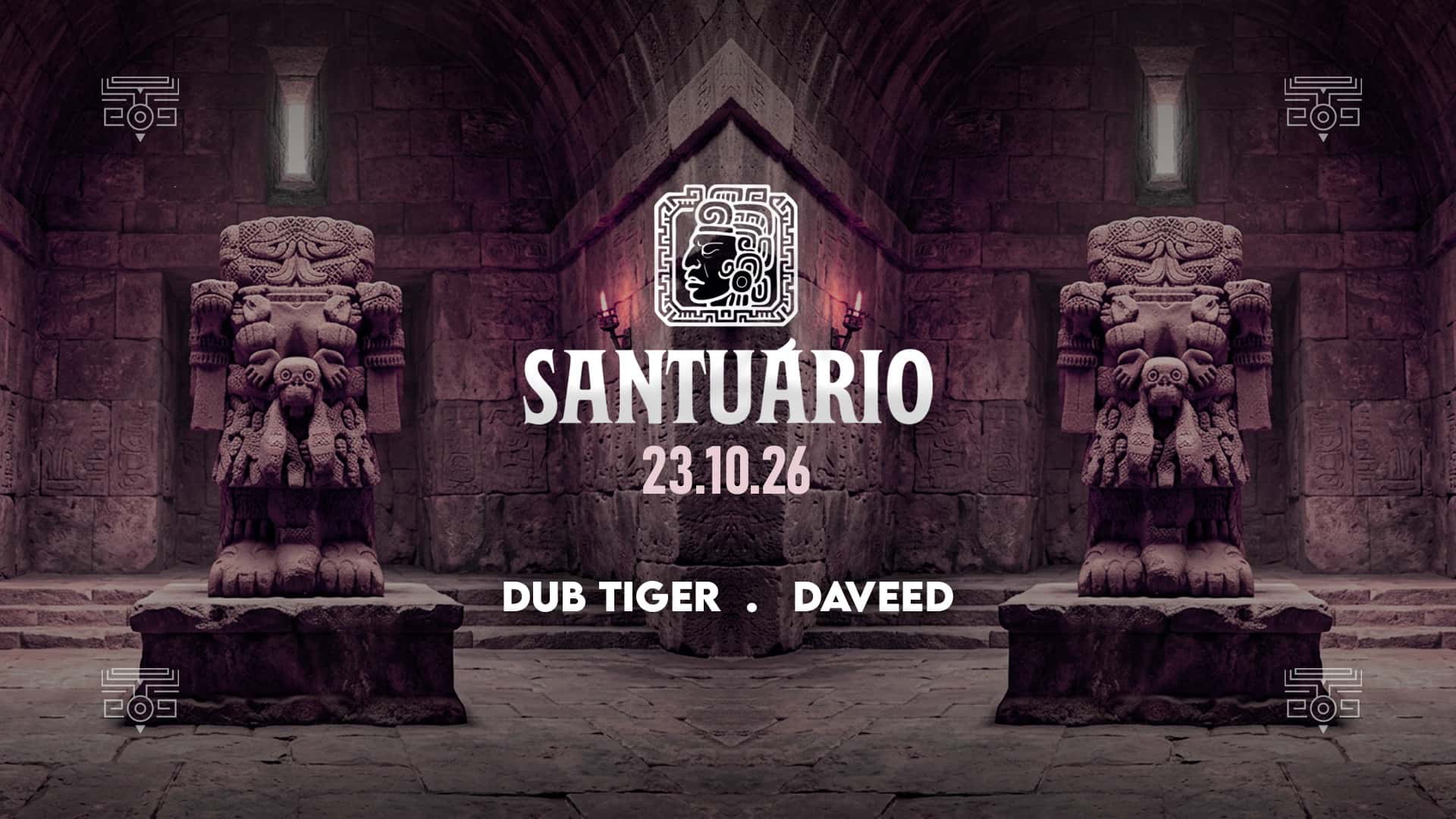 Flyer of Santuário Weekend with Dub Tiger · Daveed