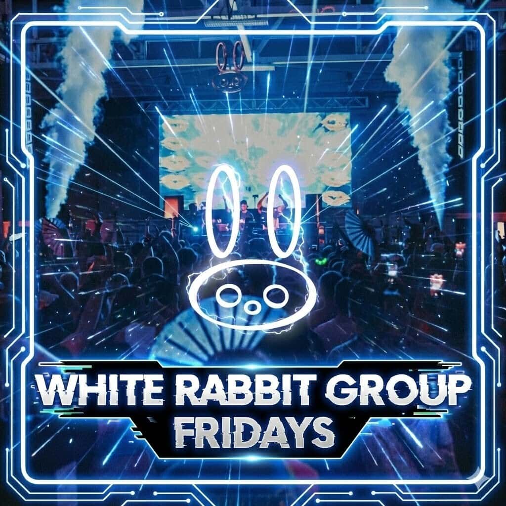 Flyer of White Rabbit Group Fridays