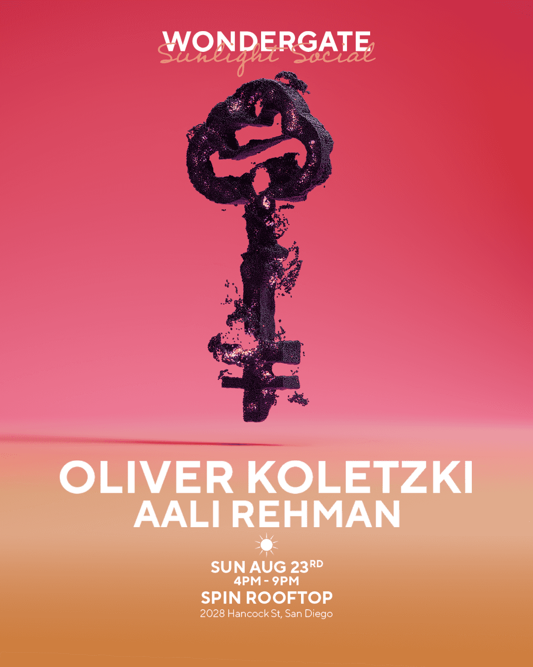 Flyer of WONDERGATE presents Oliver Koletzki