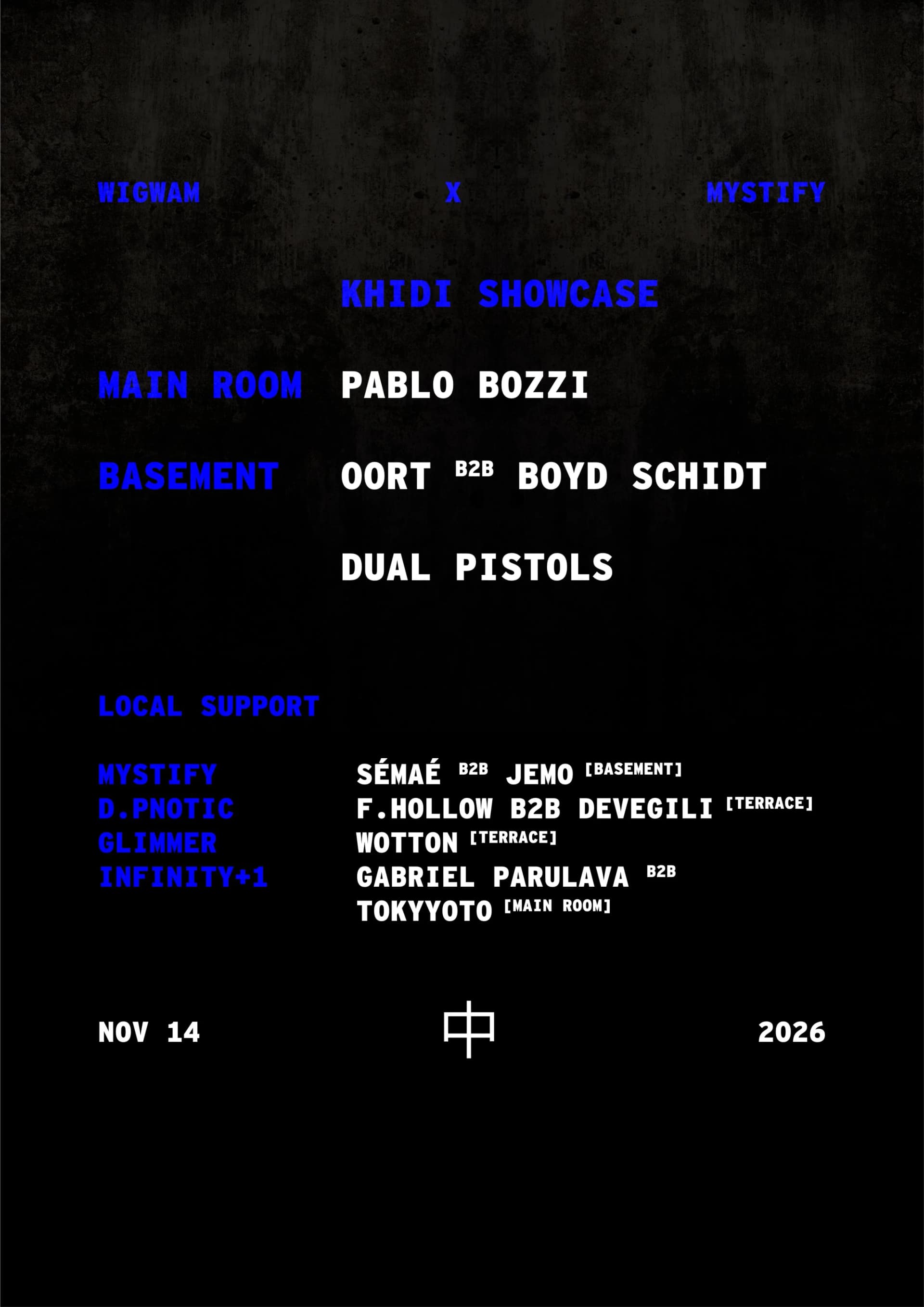 Wigwam x Mystify presents: Khidi Showcase w/ Pablo Bozzi