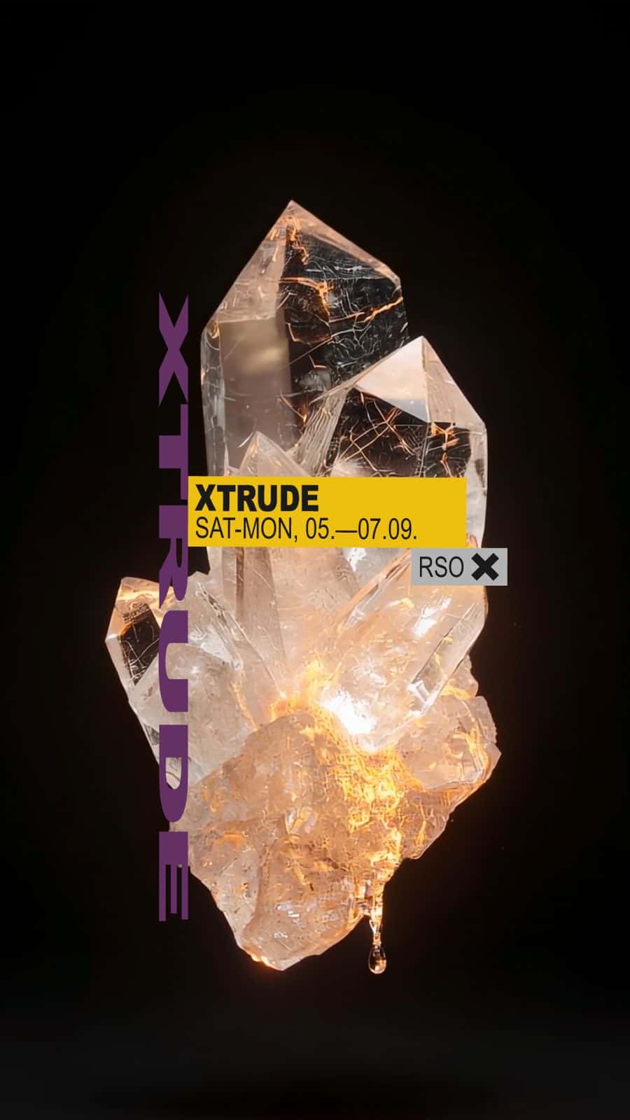 Cartel de XTRUDE w/ Alexander Kowalski, Justine Perry, Philippa Pacho, Benjamin Damage and BADSISTA