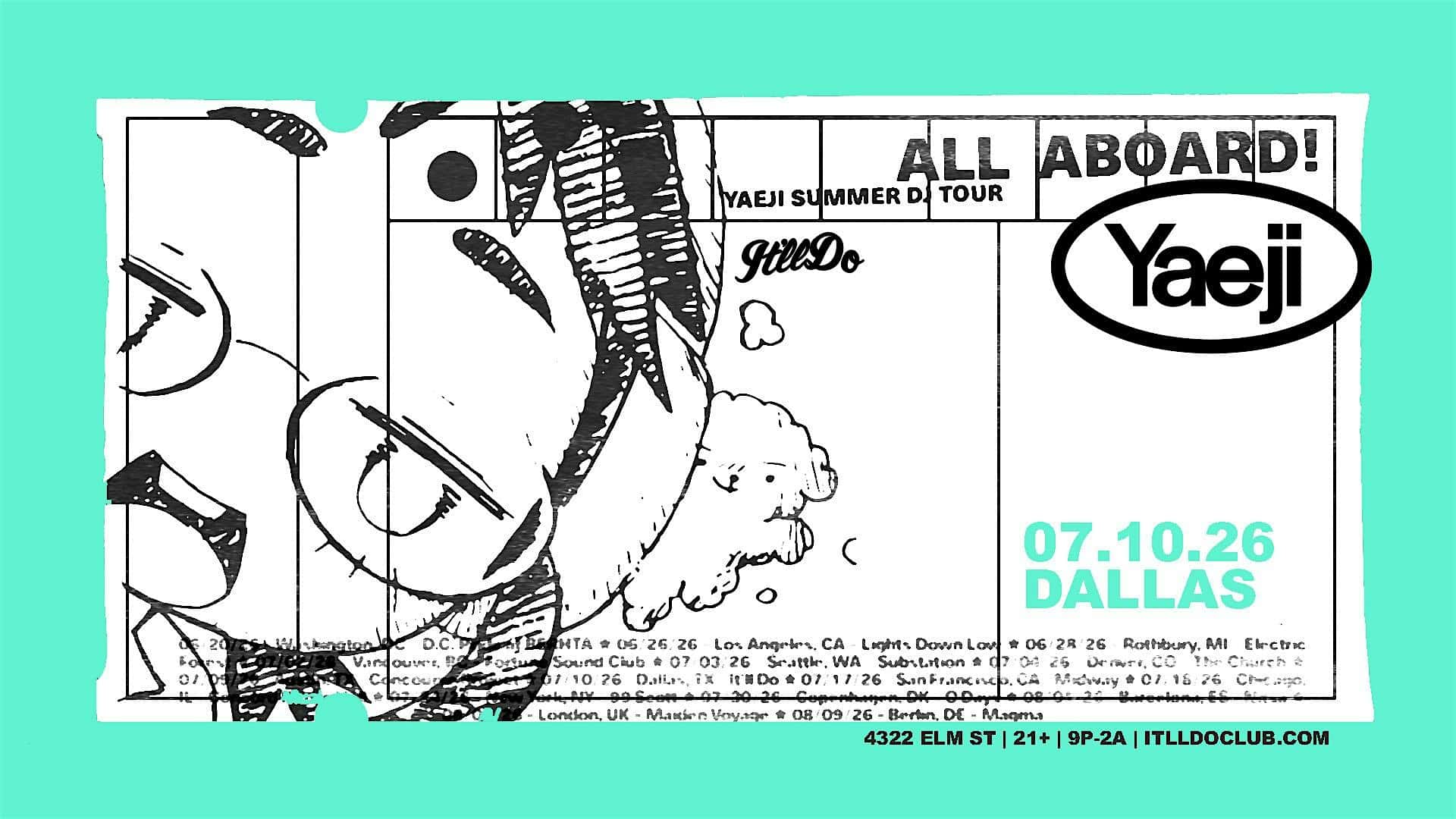 Flyer de Yaeji (DJ set) at It'll Do Club