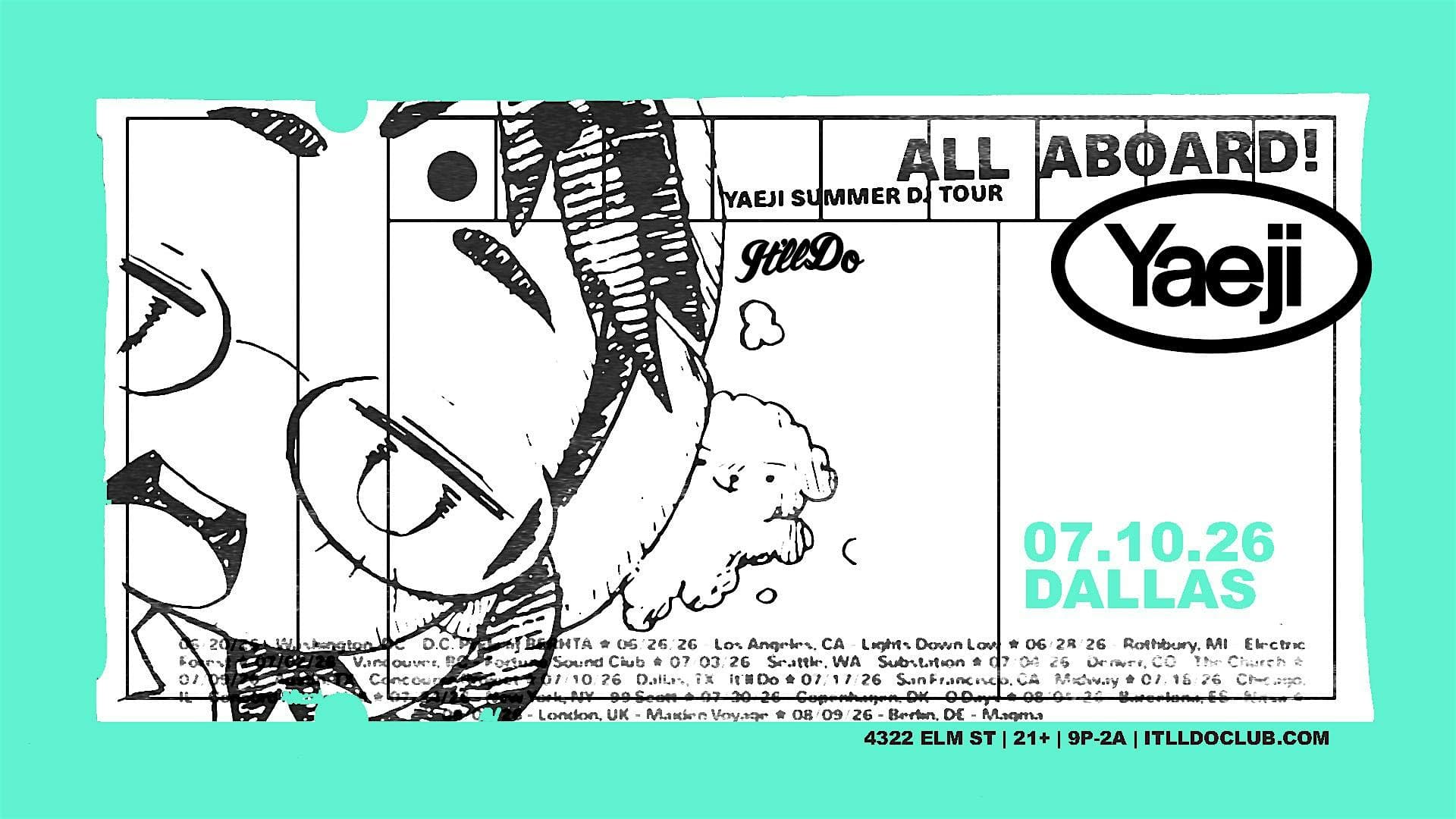 Cartel 1 de Yaeji (DJ set) at It'll Do Club