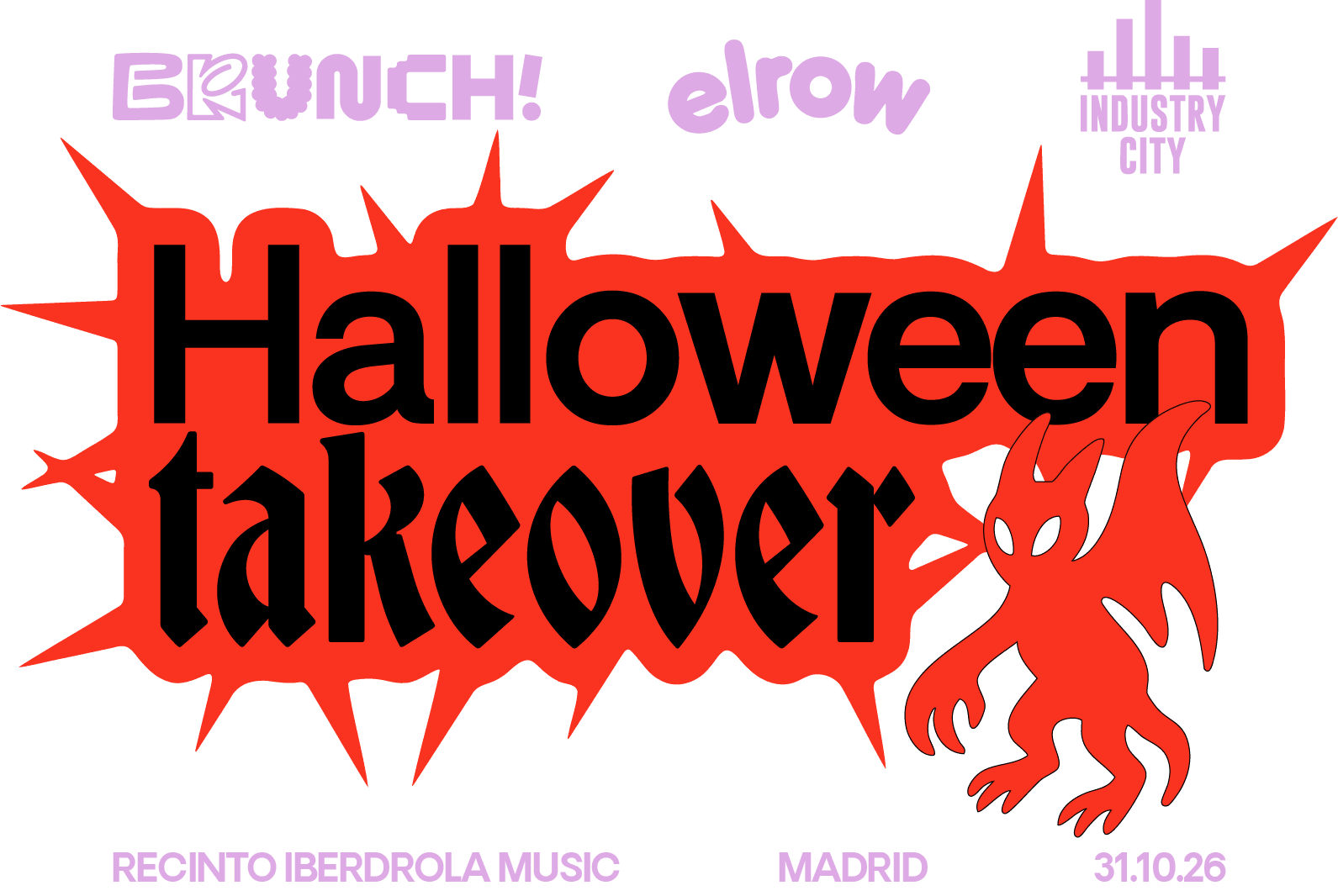 Cartel 2 de Halloween Takeover Madrid 2026 - Sábado 31