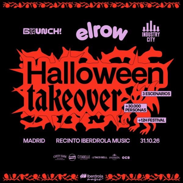 Cartel 3 de Halloween Takeover Madrid 2026 - Sábado 31