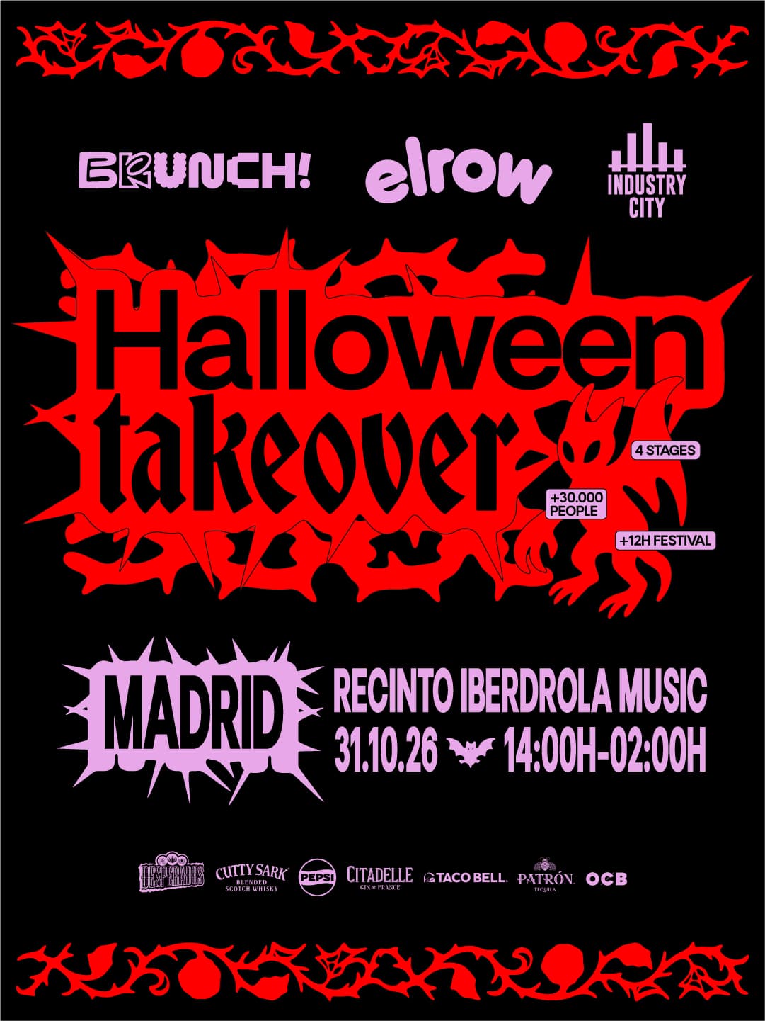 Halloween Takeover Madrid 2026 - Sábado 31