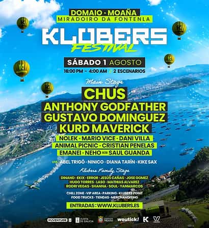 Cartel de Klubers Festival 2026 - Sábado 1