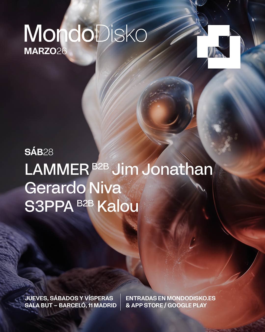 Cartel de Lammer b2b Jim Jonathan / Gerardo Niva / S3ppa b2b Kalou