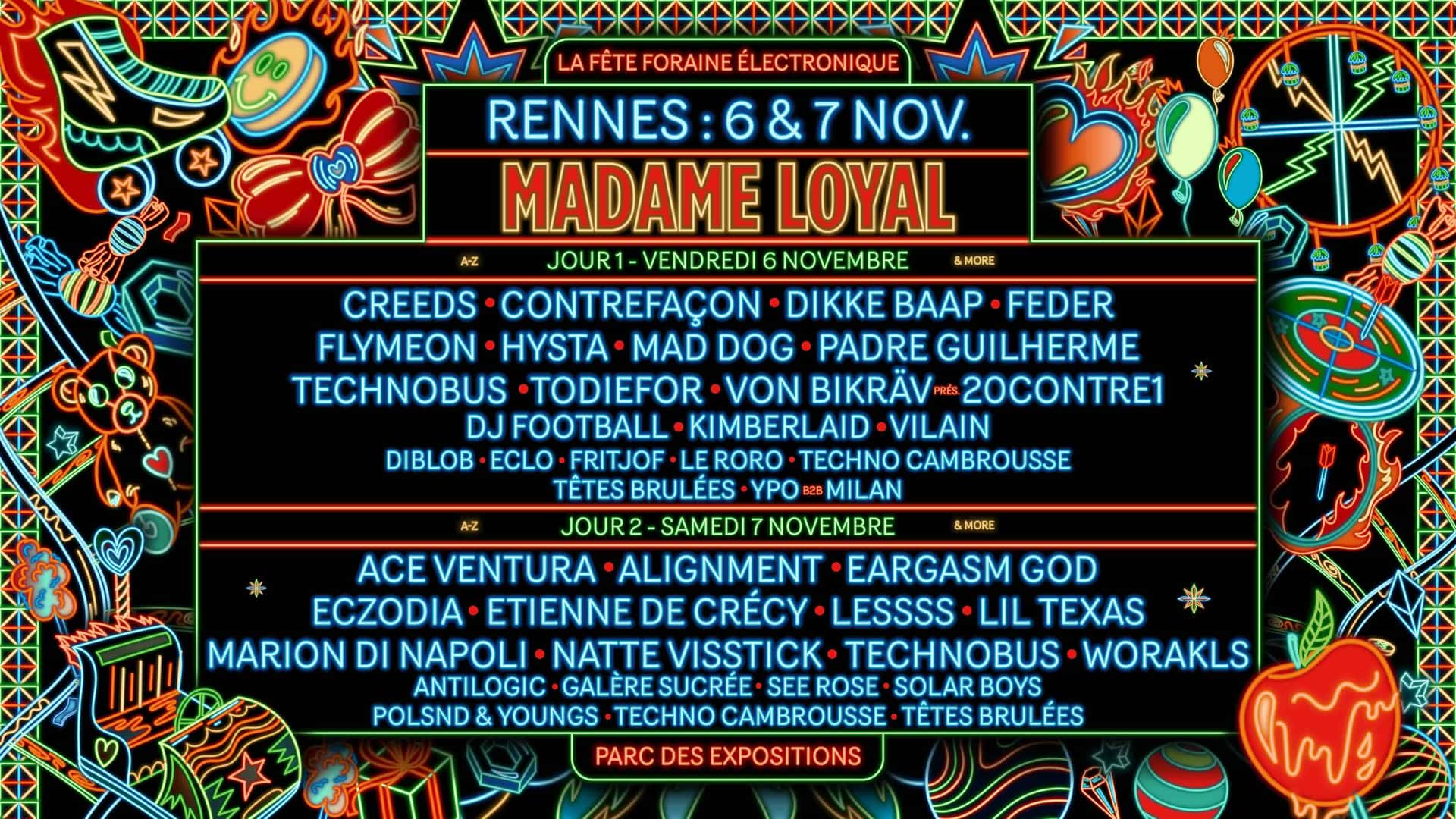 Flyer of Madame Loyal Rennes 2026 - Sábado 7