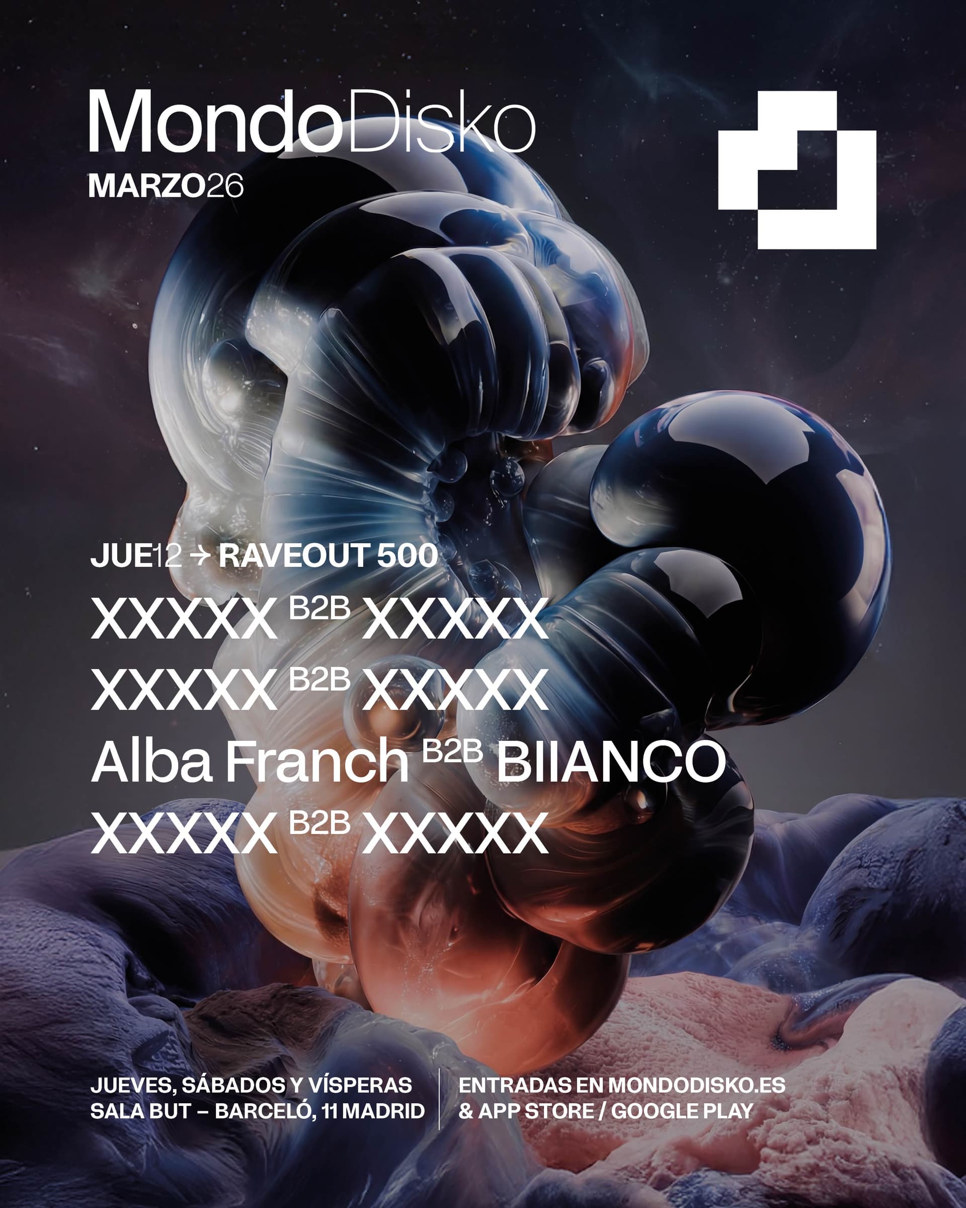 Raveout 500: Xxxxx b2b Xxxxx / Xxxxx b2b Xxxxxx / Alba Franch b2b Biianco / Xxxxx b2b Xxxxx