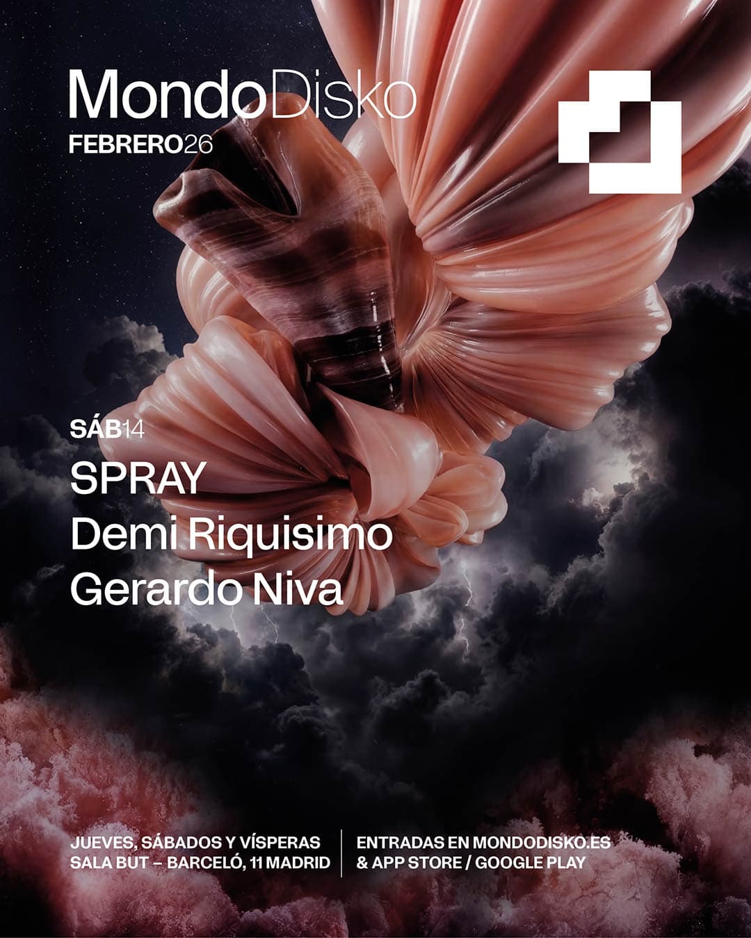 Cartel de Spray / Demi Riquísimo / Gerardo Niva