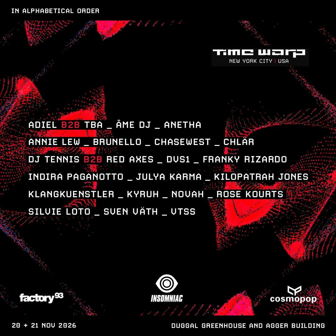 Time Warp NYC 2026 - Viernes 20