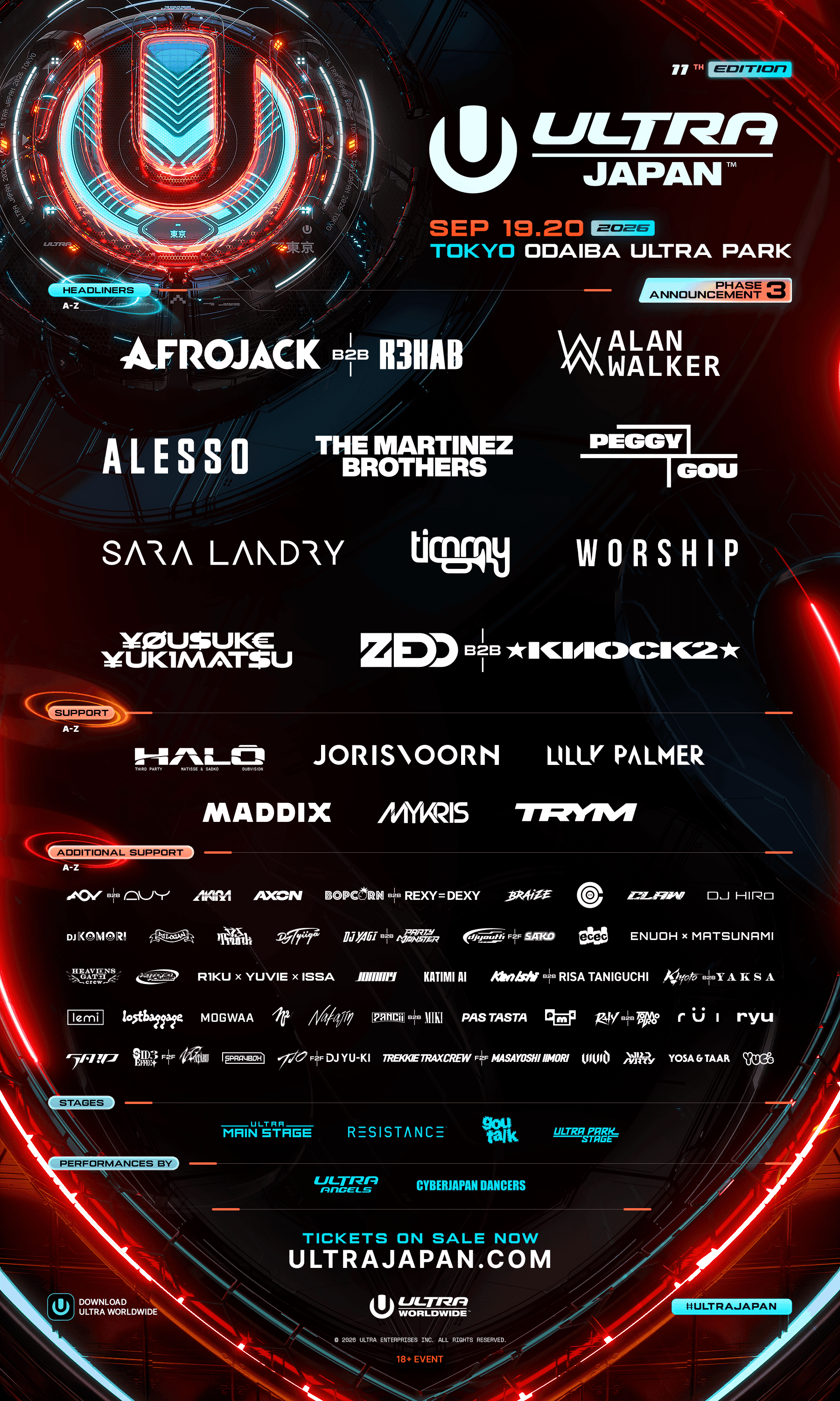 Ultra Japan 2026 - Sábado 19