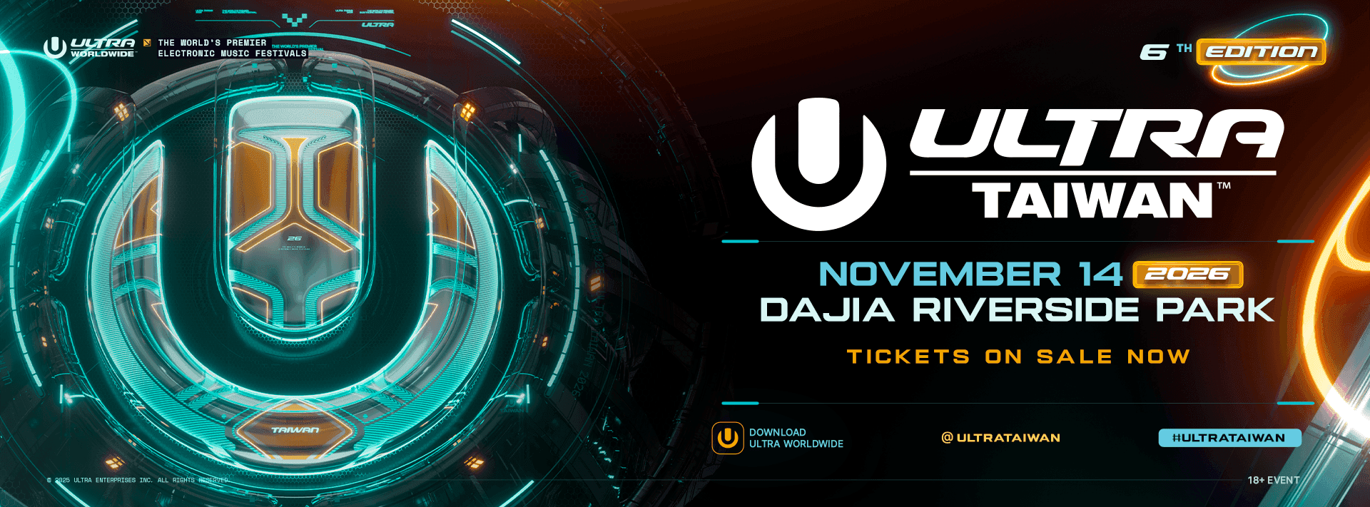 Flyer de Ultra Taiwan 2026 - Sábado 14