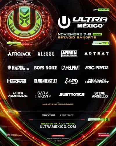Cartel de Ultra México 2026 - Domingo 8