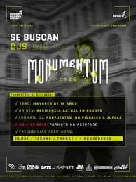 Monumentum 2026: Official Call for DJs in Bogotá