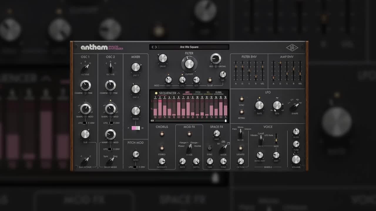Universal Audio launches the Anthem virtual synthesizer