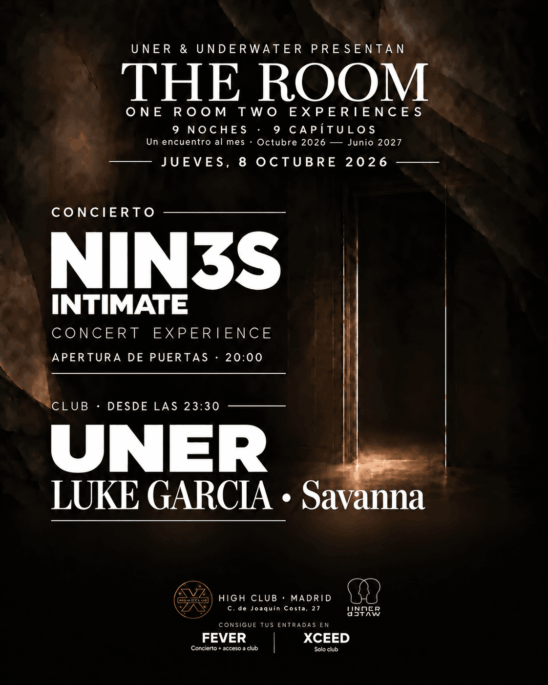 THE ROOM abre sus Puertas en Madrid: Nueve noches para encontrarnos