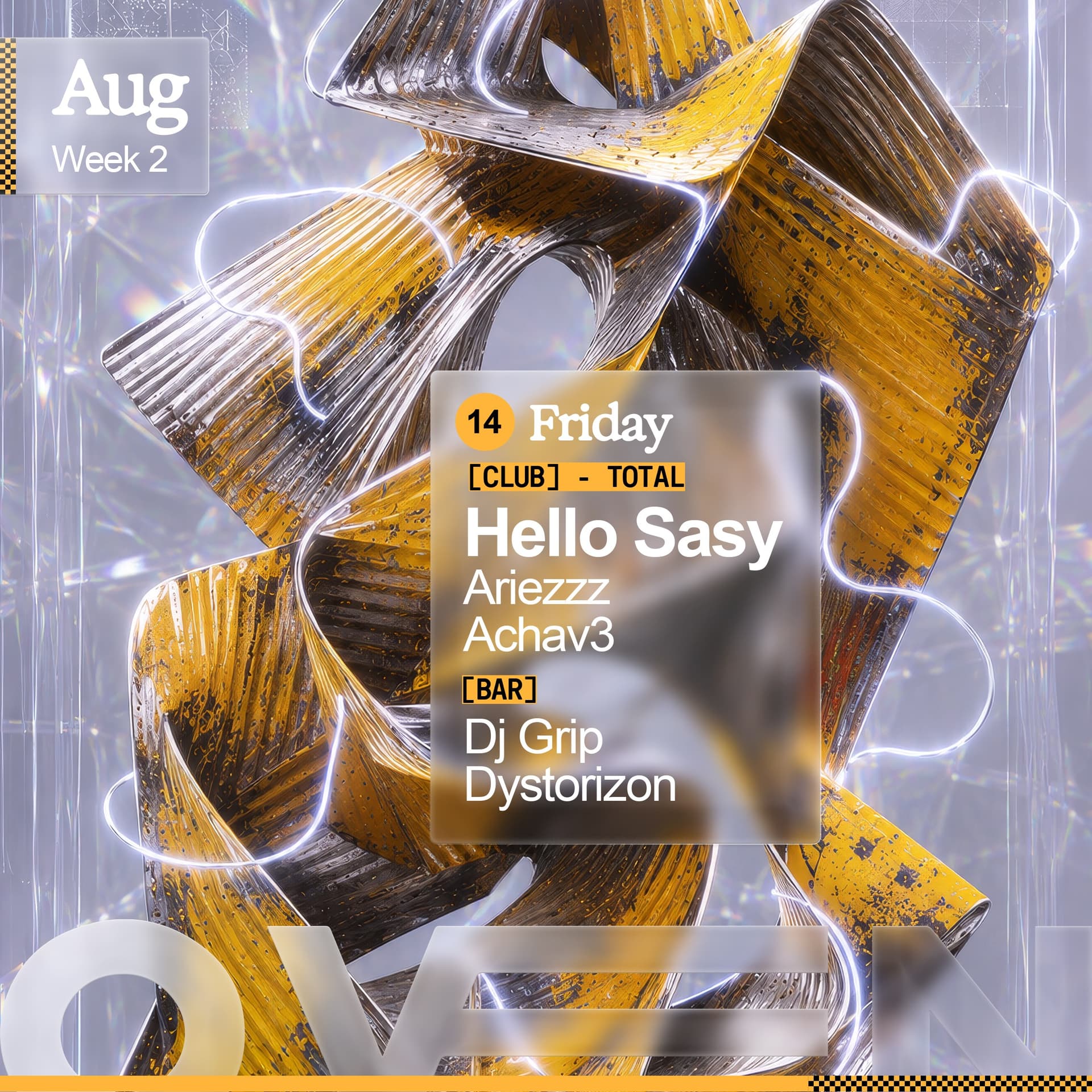 Total: HELLO SASY + Ariezzz + Achav3 / Bar: VELMOJAH & GUARDIOLA