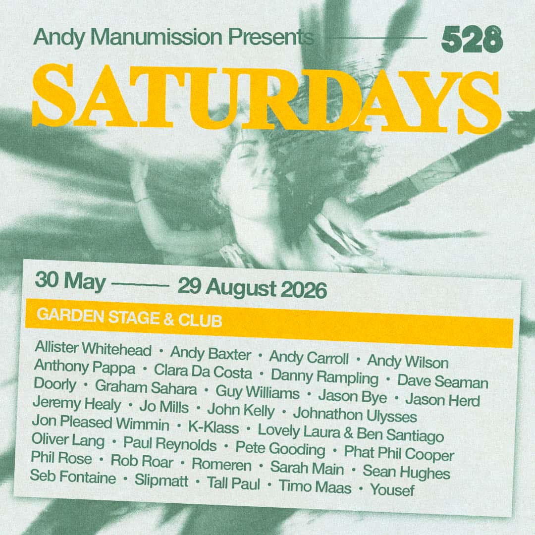 Flyer de Andy Manumission Presents Saturdays - Closing Party